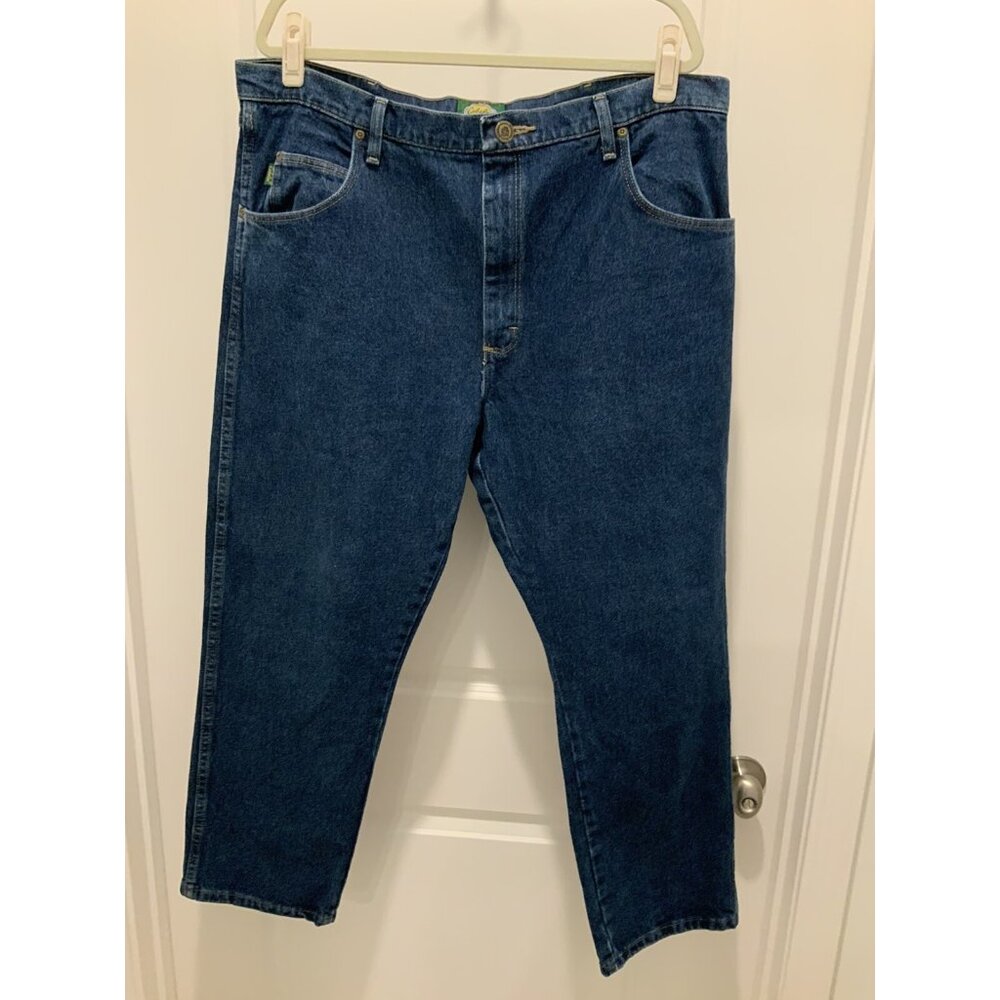 Cabelas Jeans 40x29 (28) Mens Straight Leg 5 Pocket Blue See Msmts